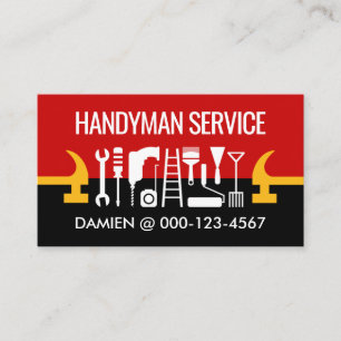 Tarjeta De Visita Herramientas de reparación de Hammer Manitas Arreg