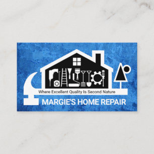 Tarjeta De Visita Herramientas de reparación de hombre de hogar Pais