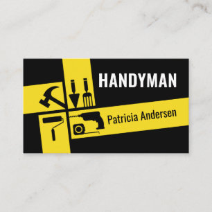 Tarjeta De Visita Herramientas de reparación de mano de obra cruzada