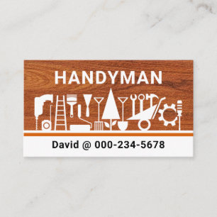 Tarjeta De Visita Herramientas de reparación de mano de obra elegant