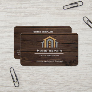 Tarjeta De Visita Herramientas de reparación del hogar de construcci