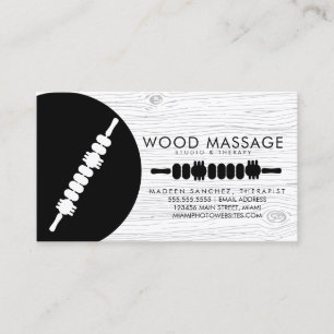 Tarjeta De Visita Herramientas de terapia de madera para terapeutas 