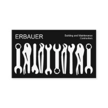 Herramientas del comercio - blanco en el negro