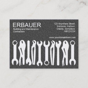 Tarjeta De Visita Herramientas del comercio (Chubby) - Tex gris oscu