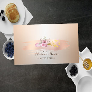 Tarjeta De Visita Herramientas manuales de pastelería de panadería c