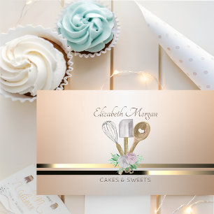 Tarjeta De Visita Herramientas manuales de pastelería elegantes mode