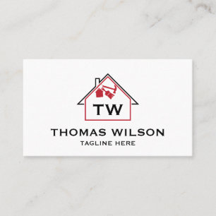 Tarjeta De Visita Herramientas modernas de carpintería para maniquíe