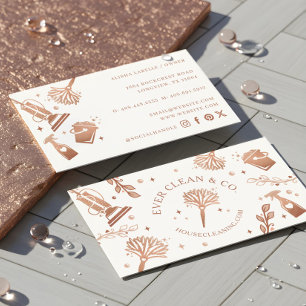 Tarjeta De Visita Herramientas/Suministros de limpieza de casas y em