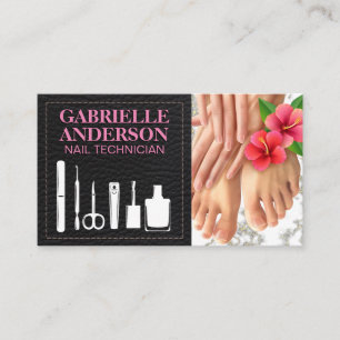 Tarjeta De Visita Herramientas técnicas de Nail   Manicura Cuidado d