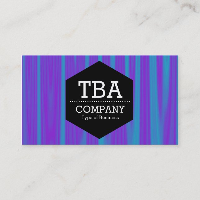 Tarjeta De Visita Hexagón negro - Resumen 090716(04) (Anverso)