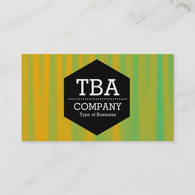 Tarjeta De Visita Hexagón negro - Resumen 090716(05) (Anverso)