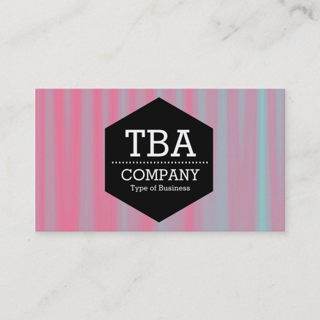 Tarjeta De Visita Hexagón negro - Resumen 090716(06) (Anverso)