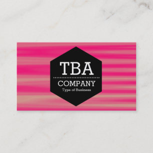 Tarjeta De Visita Hexagón negro - Resumen 090716(07)