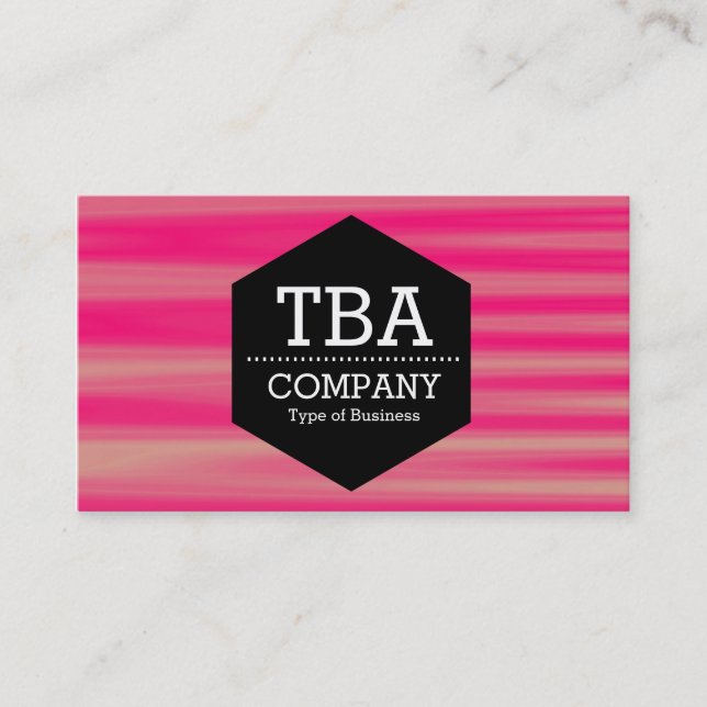 Tarjeta De Visita Hexagón negro - Resumen 090716(07) (Anverso)