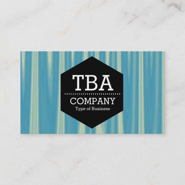 Tarjeta De Visita Hexagón negro - Resumen 090716(08) (Anverso)