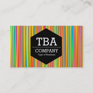 Tarjeta De Visita Hexagón negro - Resumen 120716(010)