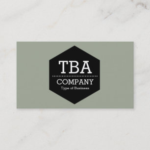 Tarjeta De Visita Hexágono Negro - Sabio del desierto