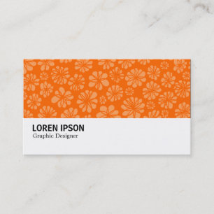 Tarjeta De Visita Hi-Phi - 0101 - Naranja Floral