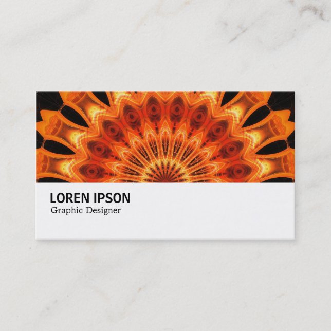 Tarjeta De Visita Hi-Phi - 0137 - Naranja Kaleidoscope (Anverso)