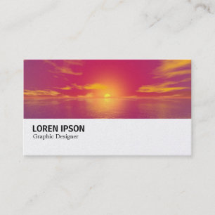 Tarjeta De Visita Hi-Phi - 0138(Oro) - Sunrise Sunset