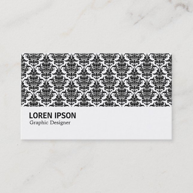 Tarjeta De Visita Hi-Phi - 0214 - Patrón Damask (Anverso)