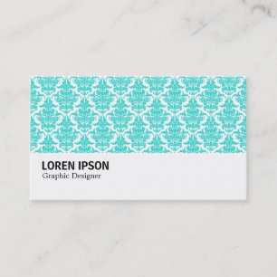 Tarjeta De Visita Hi-Phi - 0219 - Aqua Damask