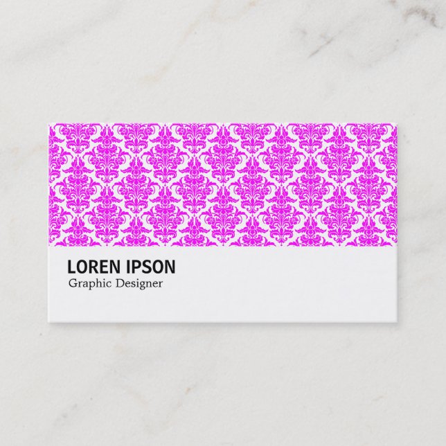 Tarjeta De Visita Hi-Phi - 0223 Magenta Damask (Anverso)