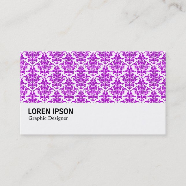 Tarjeta De Visita Hi-Phi - 0224 Purple Damask (Anverso)