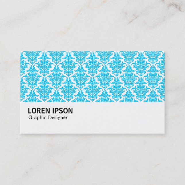 Tarjeta De Visita Hi-Phi - 0226 Sky Blue Damask (Anverso)