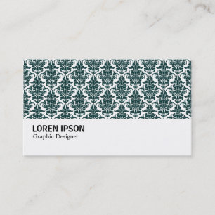 Tarjeta De Visita Hi-Phi - 0228 Dark Green Damask