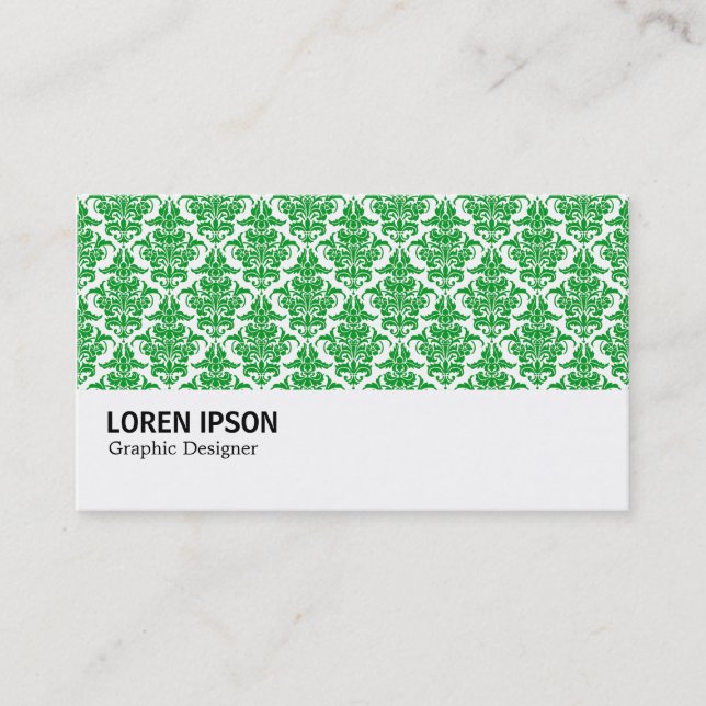 Tarjeta De Visita Hi-Phi - 0230 Grass Green Damask (Anverso)