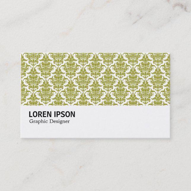 Tarjeta De Visita Hi-Phi - 0237 Olive Damask (Anverso)