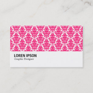 Tarjeta De Visita Hi-Phi - 0241 Neon Red Damask