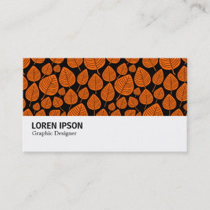 Tarjeta De Visita Hi-Phi - 0387 - Hoaves - Naranja en negro