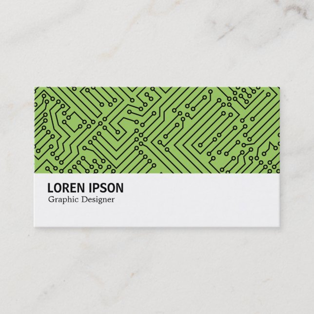 Tarjeta De Visita Hi-Phi - 0415 - Circultry - Black on Green 9ccd5f (Anverso)