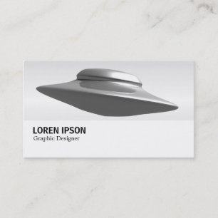 Tarjeta De Visita Hi-Phi - 073 - Flying Saucer B&W