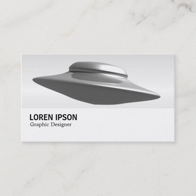 Tarjeta De Visita Hi-Phi - 073 - Flying Saucer B&W (Anverso)
