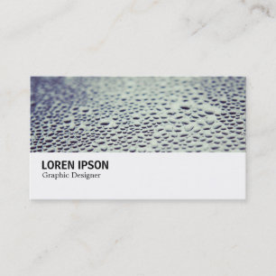 Tarjeta De Visita Hi-Phi - Droplets de agua en vidrio