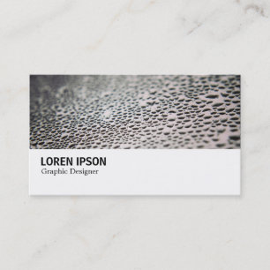 Tarjeta De Visita Hi-Phi - Droplets Water on Glass 02