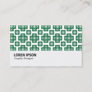 Tarjeta De Visita Hi-Phi - Geometric 030614 - Forest Green