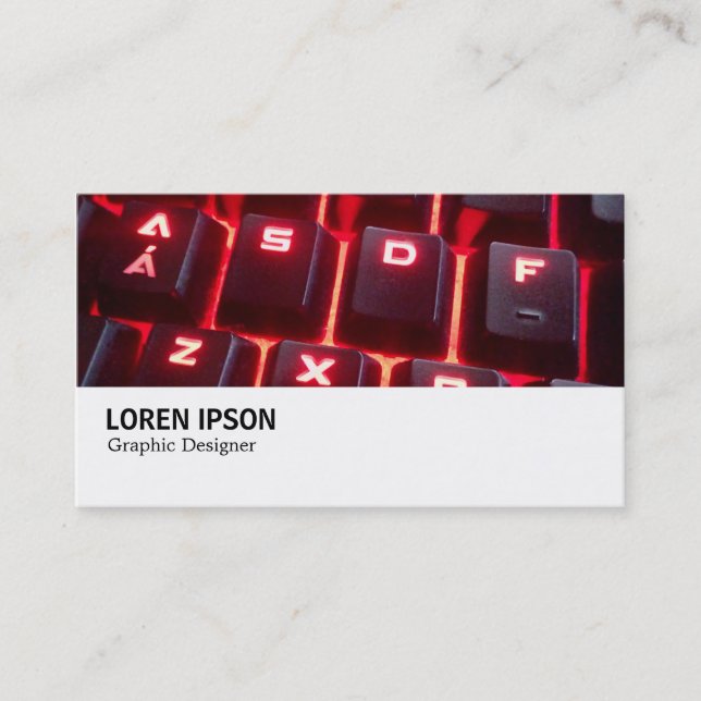 Tarjeta De Visita Hi-Phi - Teclado brillante (Anverso)