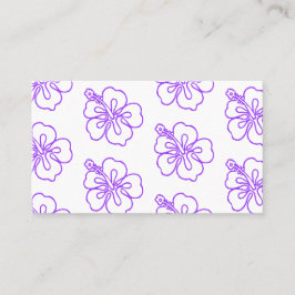 Tarjeta De Visita Hibiscus batik patrón pono vibes tropicales