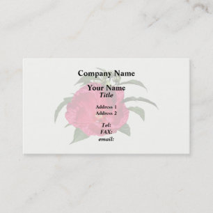 Tarjeta De Visita Hibiscus rosado oscuro
