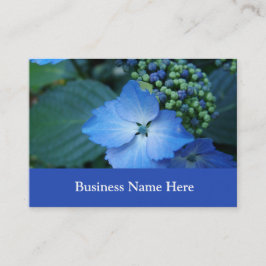 Tarjeta De Visita hidrangea azul