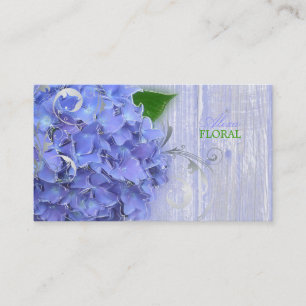 Tarjeta De Visita Hidrángulos azules de PixDezines, floristas/panele