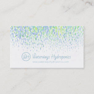 Tarjeta De Visita Hidroponics agua a base de agua goteo de agua acu