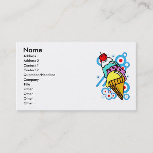 TARJETA DE VISITA HIELO