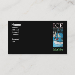 TARJETA DE VISITA HIELO INDICA SATIVA