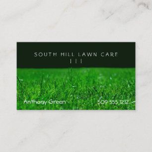 Tarjeta De Visita Hierba del césped