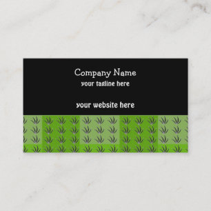 Tarjeta De Visita Hierba Verde